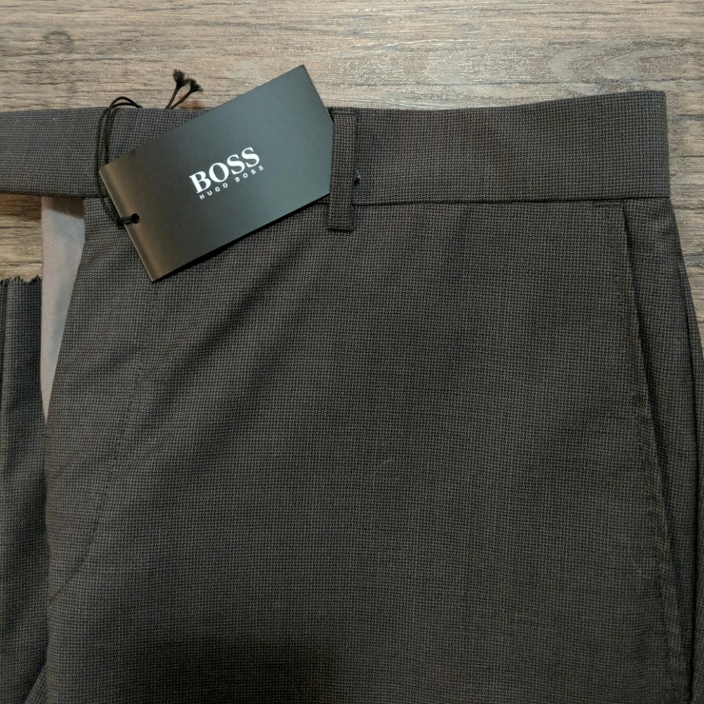 NWT - BOSS Dark Grey Dress Pants 32R